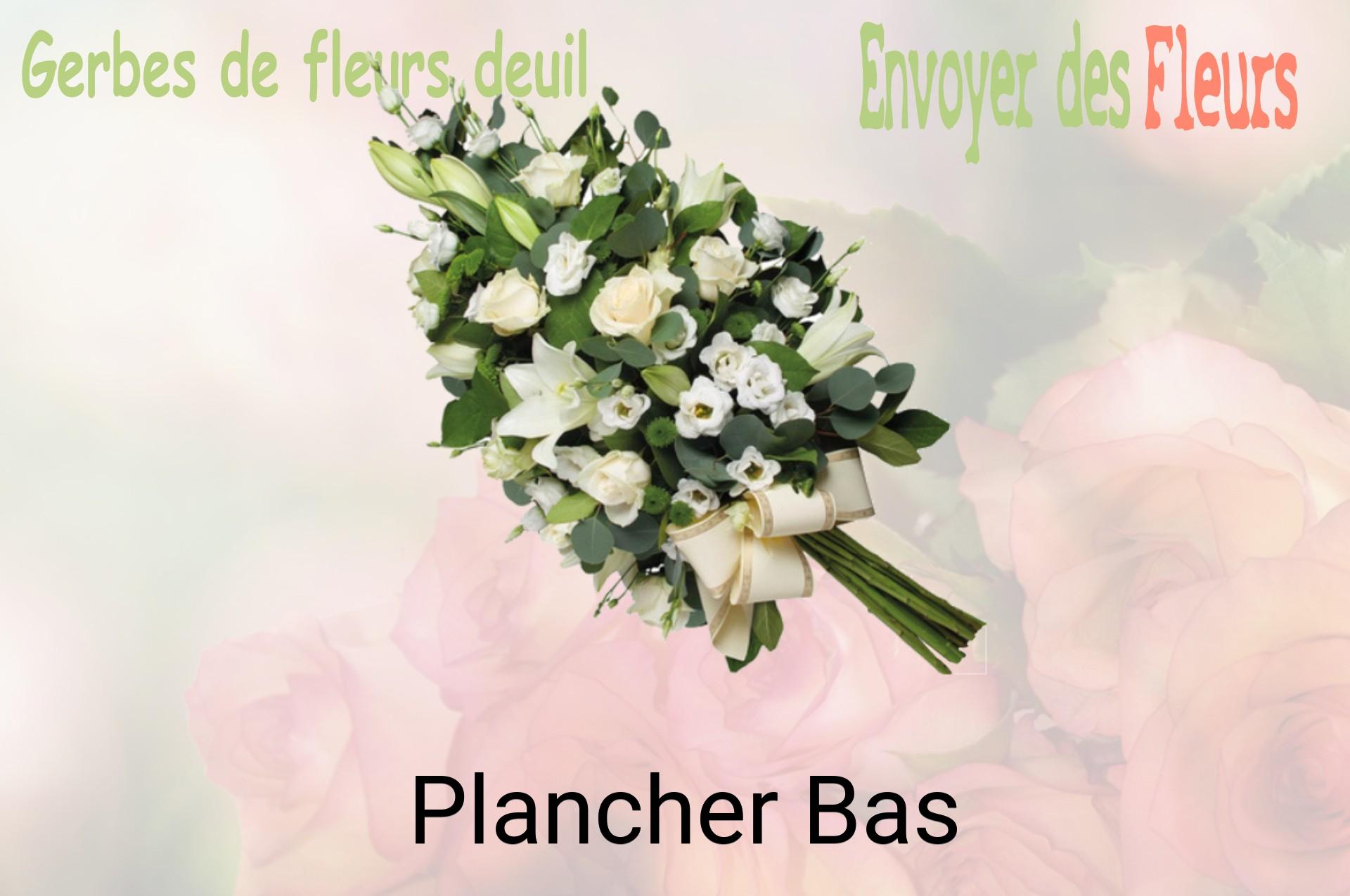 Gerbe de fleurs de deuil livrée à Plancher-Bas